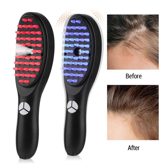 Hair Growth Vibrator LED Brush